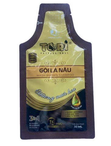 Gội Phủ Bạc Tori, Gội là nâu - Không Amoniac. Hương Nước Hoa