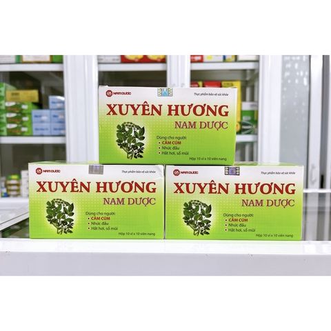 Xuyên Hương Nam Dược dùng cho người cảm cúm, nhức đầu, hắt hơi sổ mũi