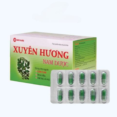 Xuyên Hương Nam Dược-Hỗ trợ viêm xoang, viêm mũi dị ứng-Hộp 10 vỉ x 10 viên nang