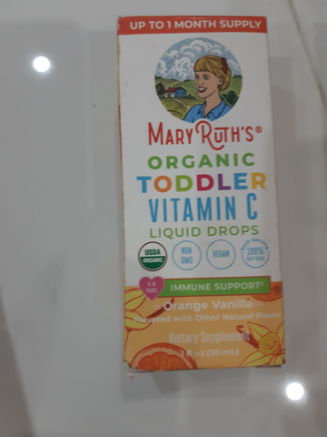 Viên uống bổ sung Vitamin C cho trẻ nhỏ MaryRuth's (Hương cam vani) 30ml