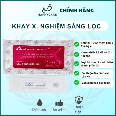 Que Test One Step Hỗ Trợ Kiểm Tra Sức Khỏe Gan (Viêm Gan B) Tại Nhà - Chính Hãng