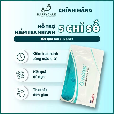 (CHE TÊN) Bộ Kit Test Nhanh FaStep 1/2 Rapid Test Device Nhập Khẩu Chính Hãng