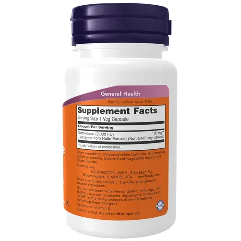 60 viên Nattokinase 100mg - Hỗ Trợ Sức Khỏe Tim Mạch Và Tuần Hoàn Máu chống đột quỵ
