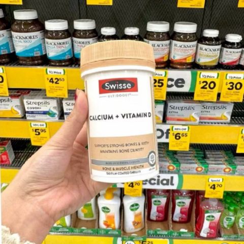 Swisse Ultiboost Calcium + Vitamin D 150 Viên – Bổ Sung Canxi Và Vitamin D, Hỗ Trợ Duy Trì Sức Khỏe Xương