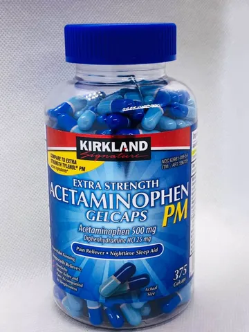 Viên giảm đau Kirkland Signature Acetaminophen PM 500mg 375  V