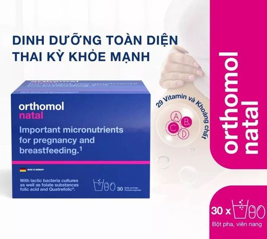 [Nhập khẩu] Orthomol Natal bổ sung 29 vitamin & khoáng chất cho mẹ bầu thai kỳ khỏe mạnh