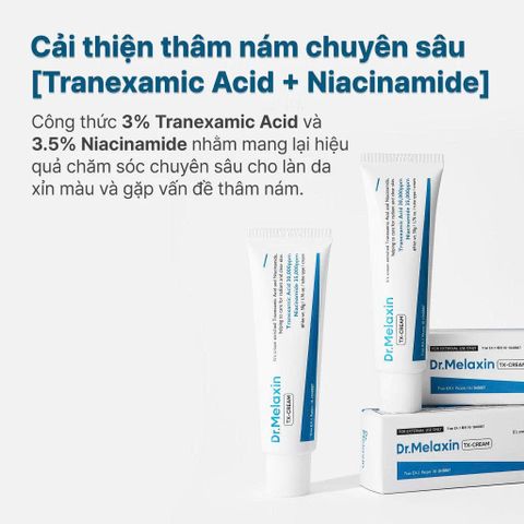 Kem Dưỡng Sáng Da Mờ Nám Dr.Melaxin TX Cream 30ml [hàng nhập khẩu]