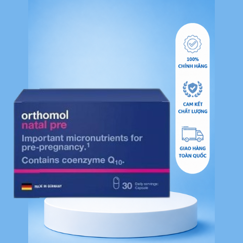 [ Nhập khẩu] Orthomol Natal pre - hỗ trợ tăng cường sức khỏe sinh sản ở nữ giới ( Hộp 30 ngày)