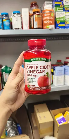 Viên uống giấm táo hữu cơ giảm cân Apple Cider Vinegar 180 V