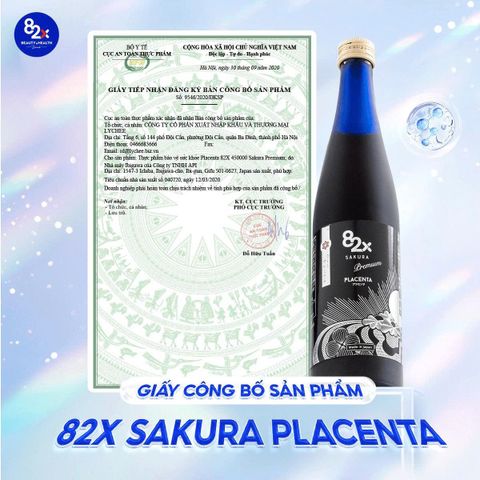 Thực Phẩm Bảo Vệ Sức Khoẻ Placenta 82X 450000 Sakura Premium