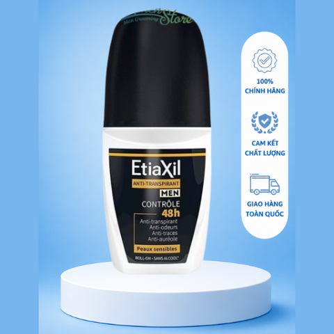 Lăn khử mùi Etiaxil Men Anti-Transpirant Controle 48h - Hộp 50ml