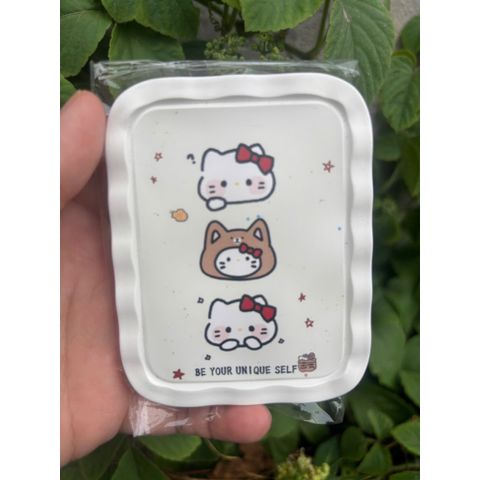 Gương kèm lược hình hello kitty