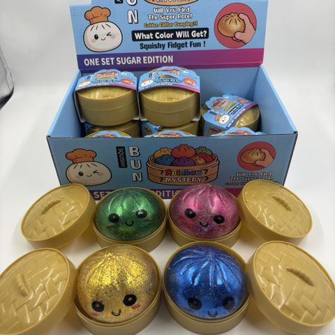 Bánh bao Squishy kim tuyến bóng đẹp mềm mịn siêu to