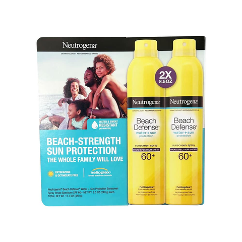 Set 2 xịt chống nắng Neutrogena Beach Defense SPF60+ 