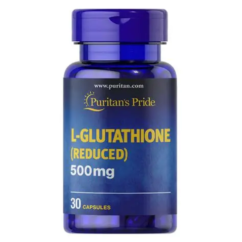 Viên uống trắng da nội sinh Puritan’s Pride L-Glutathione (Reduced) 500mg 30 Capsules Date Xa NK