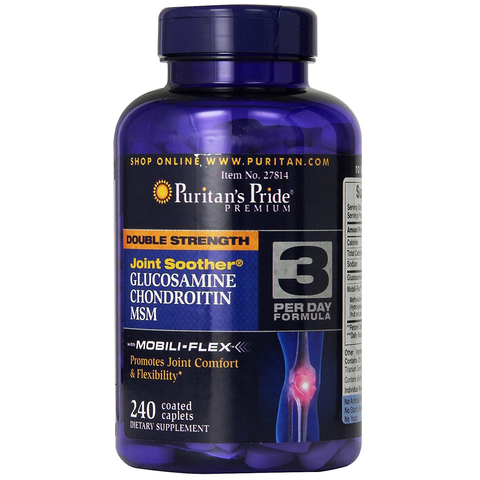 Viên uống bổ khớp Puritan’s Pride Glucosamine Chondroit in MSM 240 viên Date Xa NK