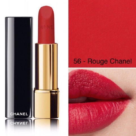 Son Chanel Rouge Allure Velvet 56 Rouge Chanel - Son Môi Đỏ Tươi Cao Cấp Date Xa NK