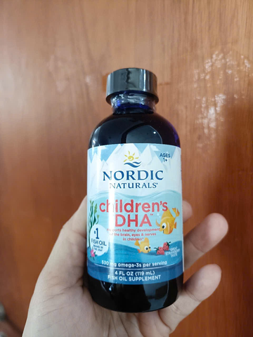 Siro DHA Nordic Naturals Children’s DHA cho bé từ 1 – 6 tuổi của Mỹ 119ml