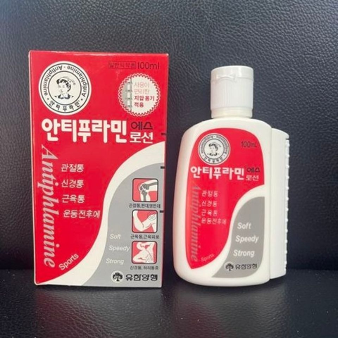 Dầu Nóng Xoa Bóp Hàn Quốc Antiphlamine 100ml - Giảm Đau Cơ, Đau Khớp Date Xa NK