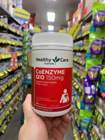 Viên Uống Bổ Tim  Healthy Care CoEnzyme Q10 150 mg - Tăng Cường Sức Khỏe Tim Mạch & Năng Lượng - Hỗ Trợ Chức Năng Tim 100 viên - Hàng Chính Hãng Úc