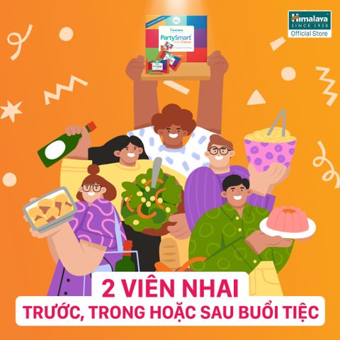 Viên kẹo Party Smart hỗ trợ giảm buồn nôn, khó chịu sau tiệc tùng - Hộp 10 viên