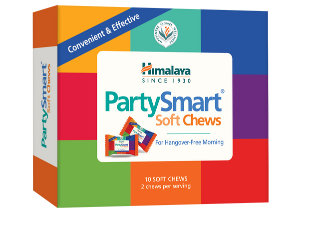 Viên kẹo Party Smart hỗ trợ giảm buồn nôn, khó chịu sau tiệc tùng - Hộp 10 viên
