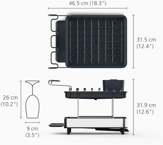 Giá Úp Bát Đĩa Thép Inox JOSEPH JOSEPH 851647