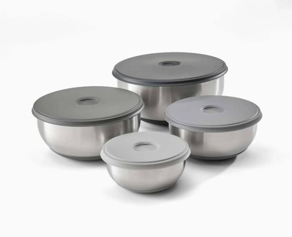 Bộ 4 Âu Inox Kèm Nắp Xếp Chồng JOSEPH JOSEPH 95025 