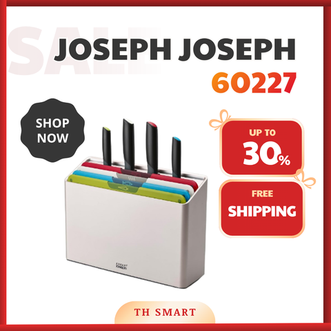 Bộ Thớt Kèm Dao 8 Món JOSEPH JOSEPH Folio Plus Mcolour 60227