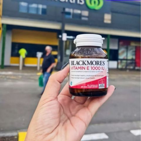 Viên Uống Blackmores Natural Vitamin E 1000 IU - Hỗ Trợ Sức Khoẻ Tim Mạch & Làm Đẹp Da . Hộp 30 viên & 100 viên - Sản Phẩm Chính Hãng Úc