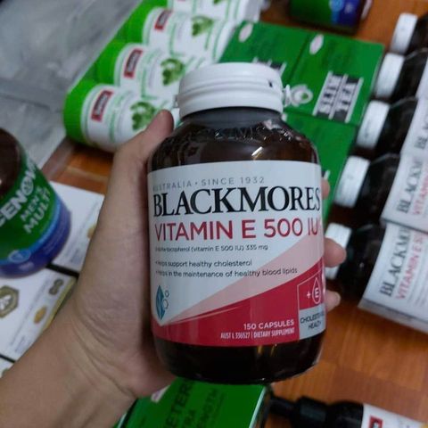 Viên Uống Blackmores Natural Vitamin E 1000 IU - Hỗ Trợ Sức Khoẻ Tim Mạch & Làm Đẹp Da . Hộp 30 viên & 100 viên - Sản Phẩm Chính Hãng Úc