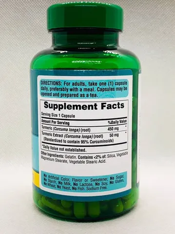 Tinh chất nghệ Puritan’s Pride Turmeric Curcumin 500mg 180 viên USA