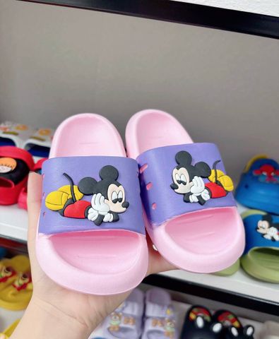Dép lê micky cute đáng yêu dễ thương chống trơn trượt mùa hè cho bé trẻ em
