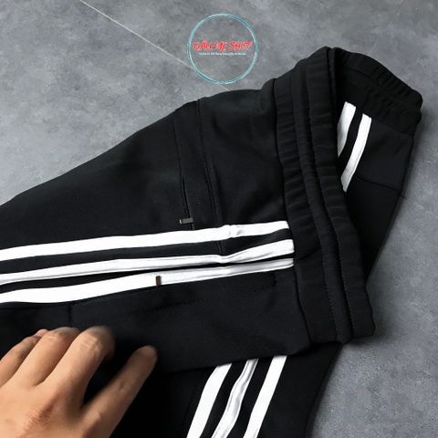 NEW '2026' QUẦN DÀI JOGGER NAM MÀ ĐEN PHỐI 3 SỌC TRẮNG VẢI THUN DÀY DẶN GIÁ RẺ