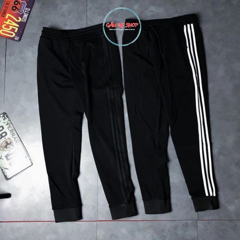 NEW '2026' QUẦN DÀI JOGGER NAM MÀ ĐEN PHỐI 3 SỌC TRẮNG VẢI THUN DÀY DẶN GIÁ RẺ