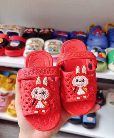  Dép lê tổ ong có quai labubu cute đáng yêu mùa hè chống trơn trượt cho bé