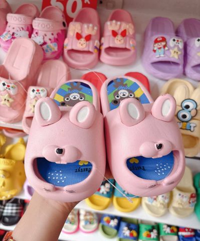 Dép bánh mì thỏ con có tai cute đáng yêu dễ thương mùa hè cho bé gái thoáng khí chống trơn trượt
