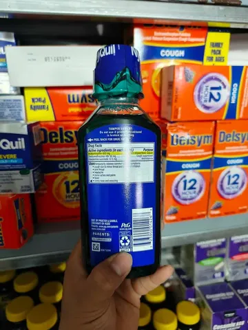 Siro Vicks NyQuil Cold & Flu Nighttime Relief 354ml (Original) usa