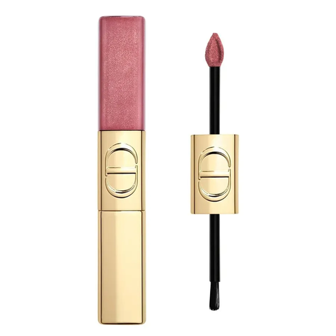 (Chính ngạch) Son Kem Dior Rouge Dior Sequin Liquid Duo 420 Pink Star - Màu Hồng Gỗ Chính Hãng, Sang Trọng, Lấp Lánh, Dưỡng ẩm Môi 732334 nk