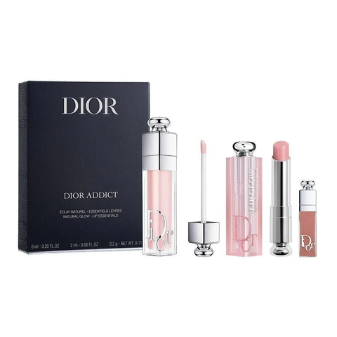 Set Son Dưỡng Dior The Pink Glow Ritual MakeUp 3 Món Chính Hãng - Bộ Sản Phẩm Chăm Sóc Môi Quyến Rũ và Sang Trọng 732329 nk