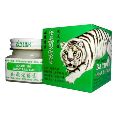 Dầu cù là Bạch hổ Hoạt lạc cao - 20 gram Date Xa NK