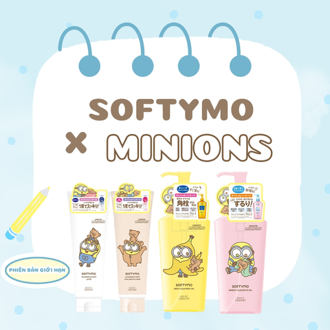 Dầu Tẩy Trang Kosé Softymo Cleansing Oil Minions 240ml - Làm Sạch Lớp Trang Điểm