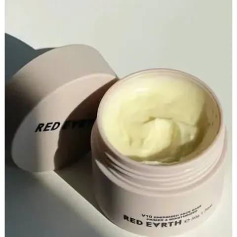 Kem Lót Red Earth V10 Energised Face Base 50g - Cấp Ẩm, Làm Mềm Da
