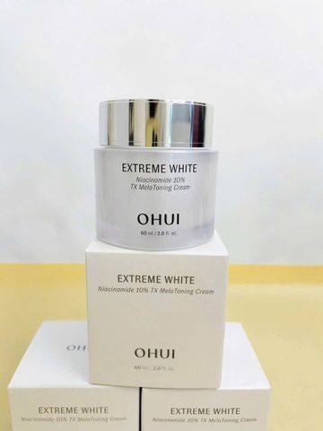 Kem Dưỡng Trắng Da Ohui Extreme White Cream 60ml - Giảm Mờ Thâm Nám, Niacinamide 10%, Dưỡng Ẩm, Làm Sáng Da.