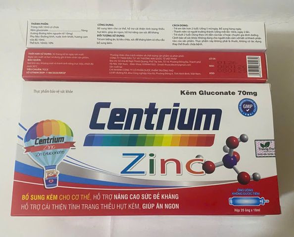 Hỗ trợ tăng đề kháng Centrium Zinc Trường Thọ (H/20o/10ml)