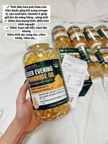 Hoa anh thảo xanh Ever Evening Primrose Oil 365 viên 