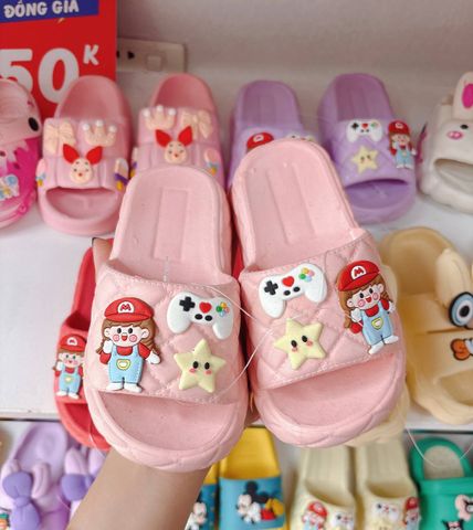 Dép bánh mì hoạt hình vui nhộn cute đáng yêu chống trơn trượt mùa hè cho bé gái