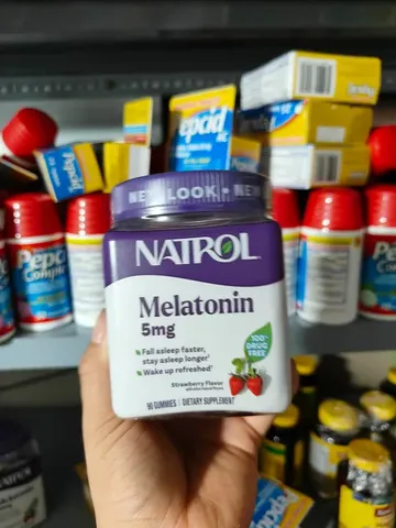 Kẹo dẻo giúp ngủ ngon Natrol Gummies 5mg 90 viên vị dâu