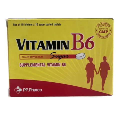 Vitamin B6 - 100 viên Dạng Hộp Date Xa NK