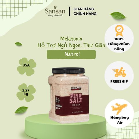 Muối Hồng Himalaya Kirkland Signature Hạt Mịn (2.27kg) - Muối Ăn Cao Cấp Dùng Nấu Ăn, Ướp Thịt, Rau Củ